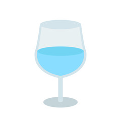 Glass of water. Aqua. White background. Vector illustration. EPS 10.