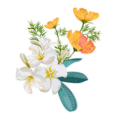 Flower bouquet vector illustration