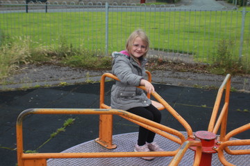 Little girl at the playground