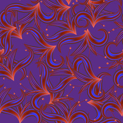 Seamless pattern with flowers for print, greeting cards, advertising.