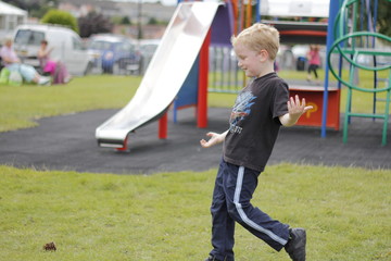 little boy in the park