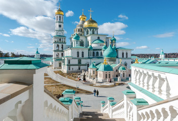 Obraz premium Resurrection Cathedral of the new Jerusalem monastery, Russia