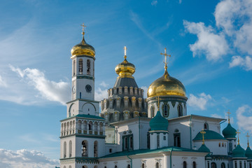 Fototapeta na wymiar Resurrection Cathedral of the new Jerusalem monastery, Russia