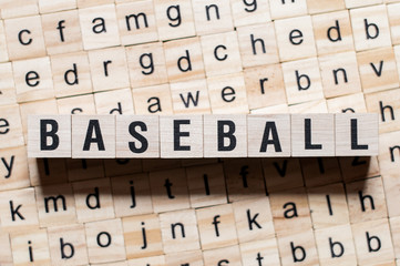 Obraz premium Baseball word concept