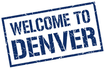 welcome to Denver stamp