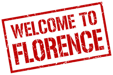 welcome to Florence stamp