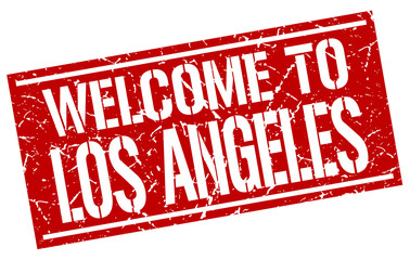 welcome to Los Angeles stamp