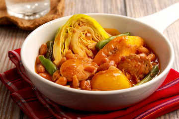 Very delicious Pork and Bean Stew. Pochero from Philippines.