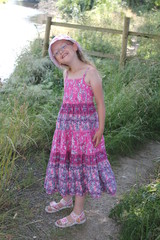 Little girl in the forest