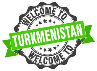 Turkmenistan round ribbon seal