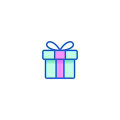 Modern Gift Icons for electronic commerce store shopping business internet company with high end look
