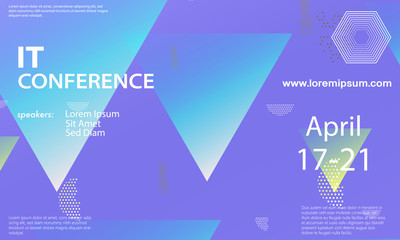 Conference announcement design template.