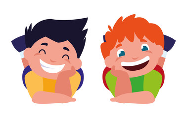 happy little boys characters