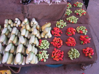 peppers at market