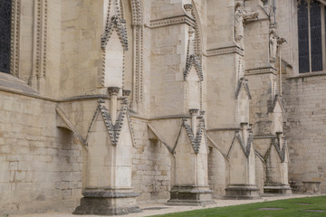 Facade of Gloucester Cathedral; England