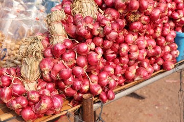 Shallots at the market