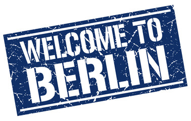 welcome to Berlin stamp