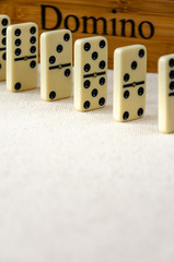 dominoes on white background