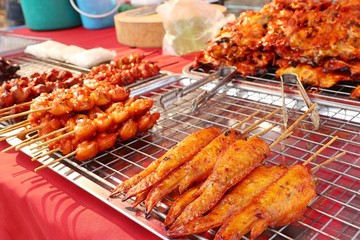 grilled chicken at street food