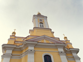 Brest, BELARUS - MARCH 18, 2019: Church and church in Ruzhany