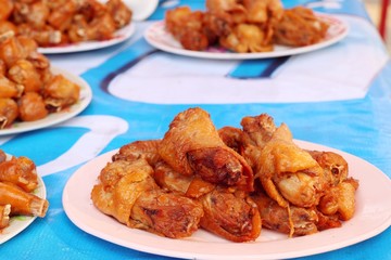 Tasty chicken at street food