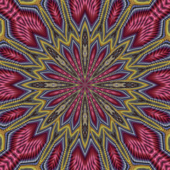 3d effekt - abstrakt polygonal mandala design