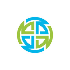 initial C and D logo design concept