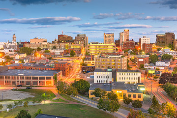 Fototapeta na wymiar Portland, Maine, USA downtown skyline