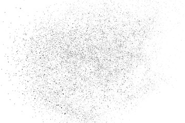 Black Grainy Texture Isolated On White Background. Dust Overlay. Dark Noise Granules. Digitally Generated Image. Vector Design Elements, Illustration, Eps 10.