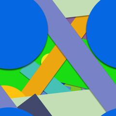 Flat material design - Creative vector trend seamless