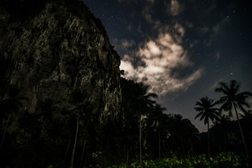 Night at Tonsai Beach in Thailand 