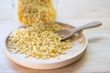 Dried or roasted or fried mung dal a appetizer snack