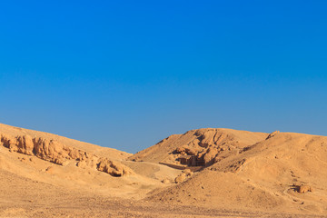 Fototapeta na wymiar Valley of kings on West Bank of Nile river in Luxor, Egypt