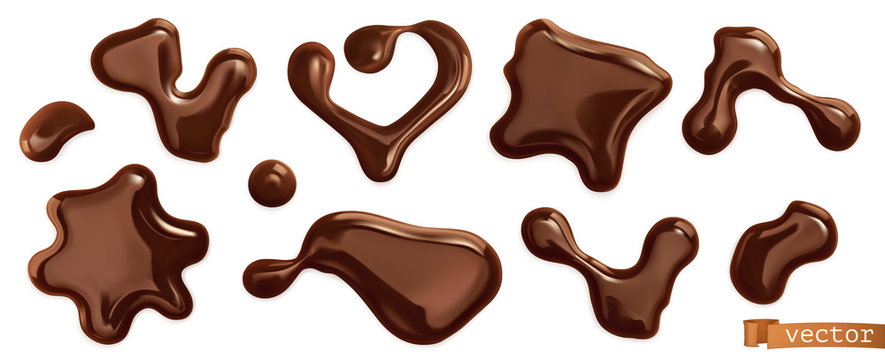 Chocolate drops. 