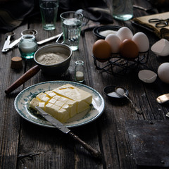 Process of cooking french dessert eclairs