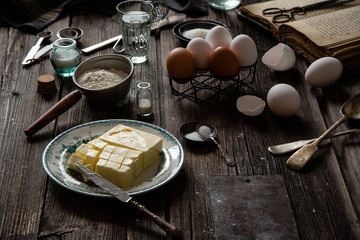 Process of cooking french dessert eclairs