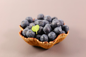blueberry in biscuit bowl