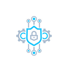 encryption and encrypted data vector icon