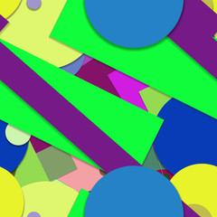 Flat material design - Creative vector trend seamless