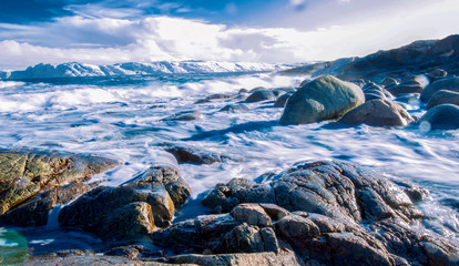 End of the earth. On the bank of the Barents Sea.