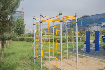 sidewalk outdoor exercise equipment. Outdoor Fitness Equipment Workout