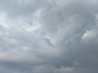 White soft cloud texture on blue sky background