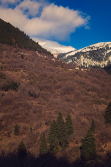 Evening light on Agrafa Mountains