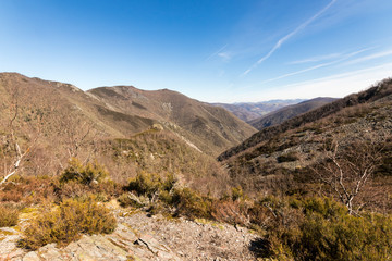 Asturias, Spain. Valley at the Muniellos Nature Reserve (Reserva natural integral), area of woodland along the river Muniellos-Tablizas