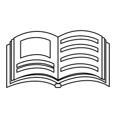 text book isolated icon