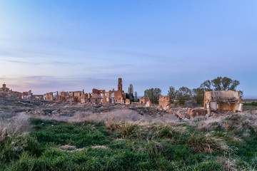 Fototapeta na wymiar The ruins of Belchite - Spain