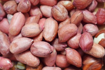 Healthy peanuts.Healthy food.Background of nuts.