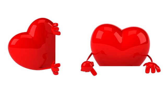 Fun heart clips - 4K 3D Animation