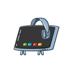 tv portable with headphone