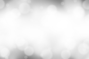 Gray blurred with Bokeh abstract background.